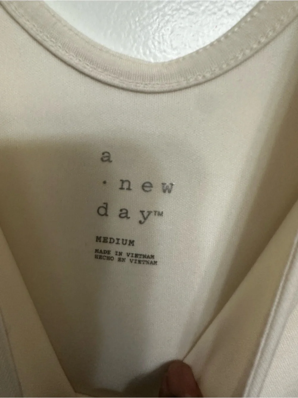 A New Day (Target) Cream Sleeveless Romper Size M - Picture 4 of 5